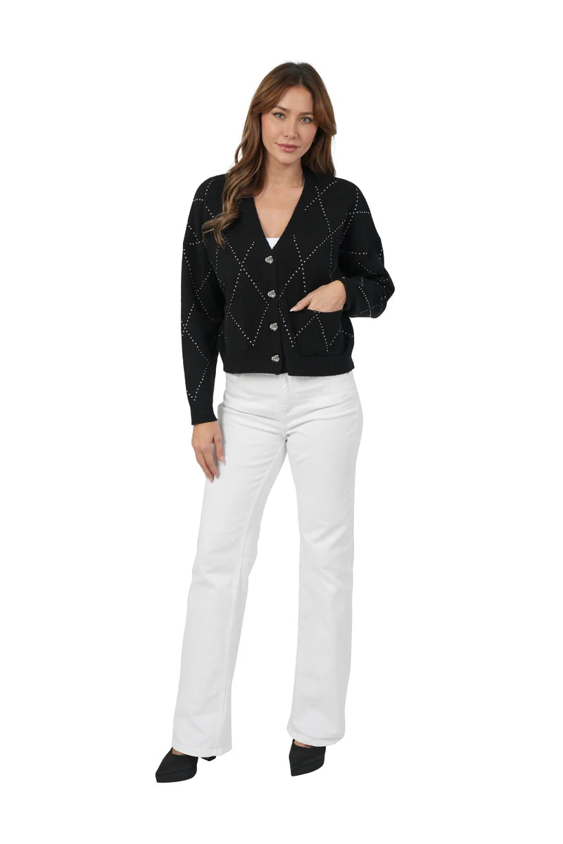 Love Token - Lani Cardigan - Black - 203