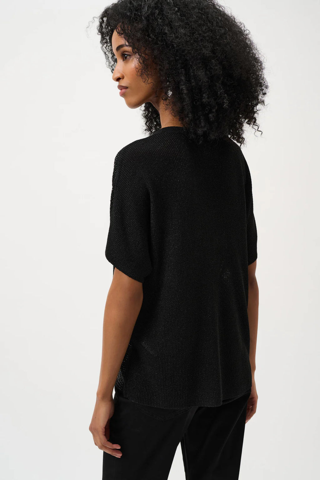 Joseph Ribkoff Crew Neck Jewel Pullover - Black - 263900