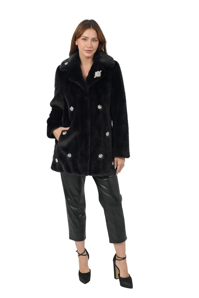 Love Token - Elsa Coat - Midnight - 181