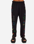 Lauren Moshi - Tanzy Neon Stud Stars Sweatpants - Black - 4031