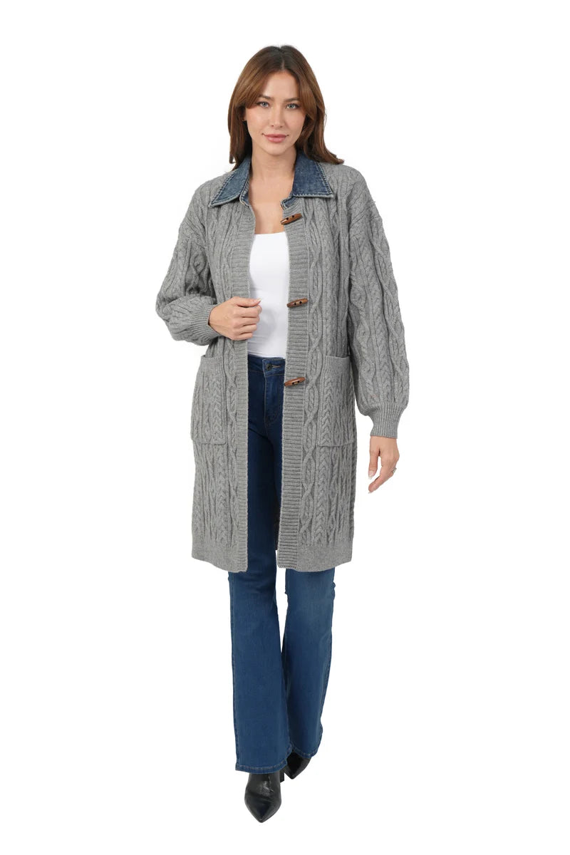 Love Token - Larissa Cardigan - Grey - 204