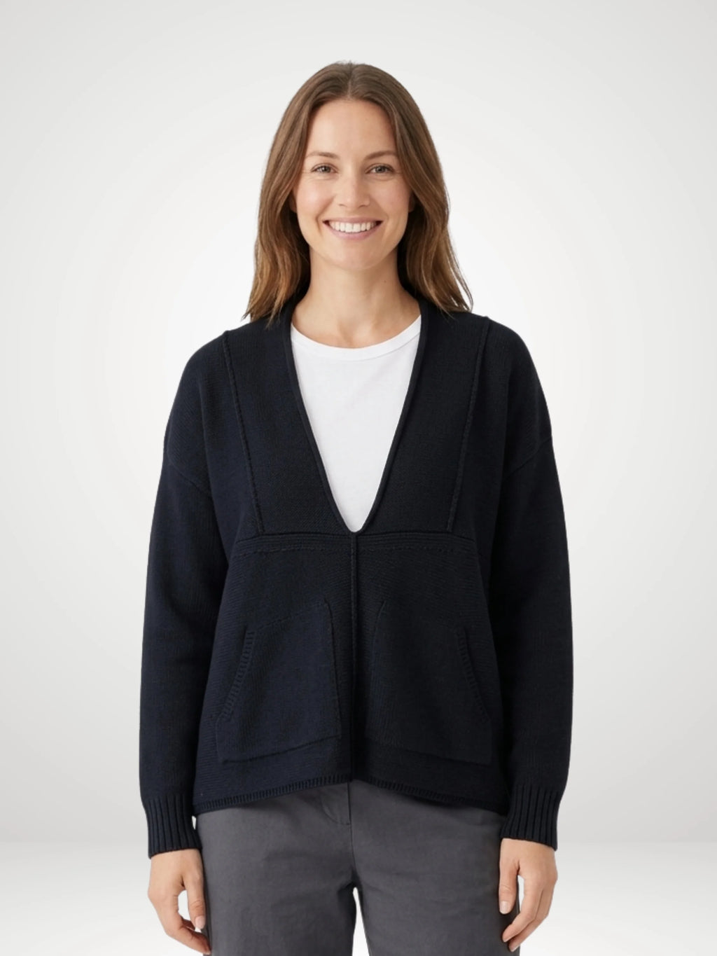 Planet - Faux Cardi - Black - 313KT