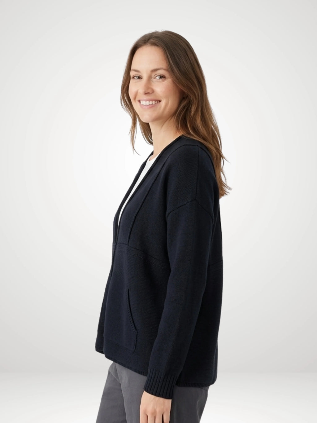 Planet - Faux Cardi - Black - 313KT