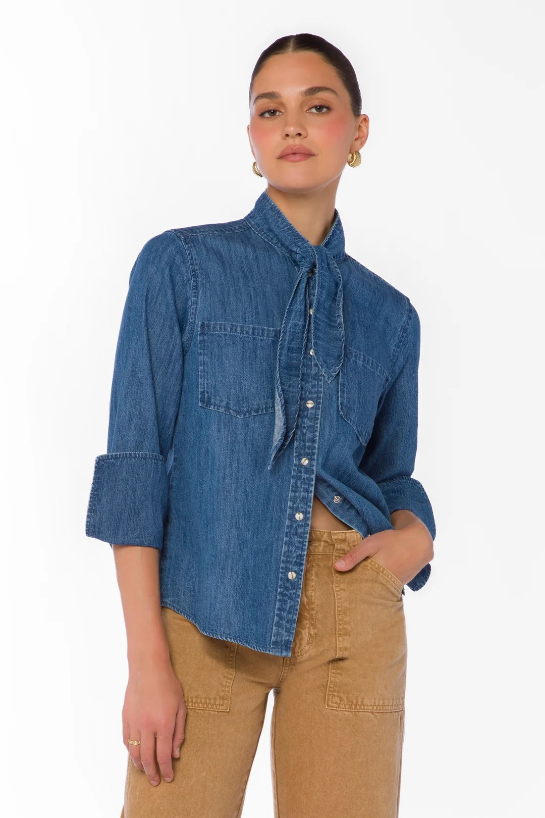 Velvet Heart - Joline Blue Denim Shirt - 25256