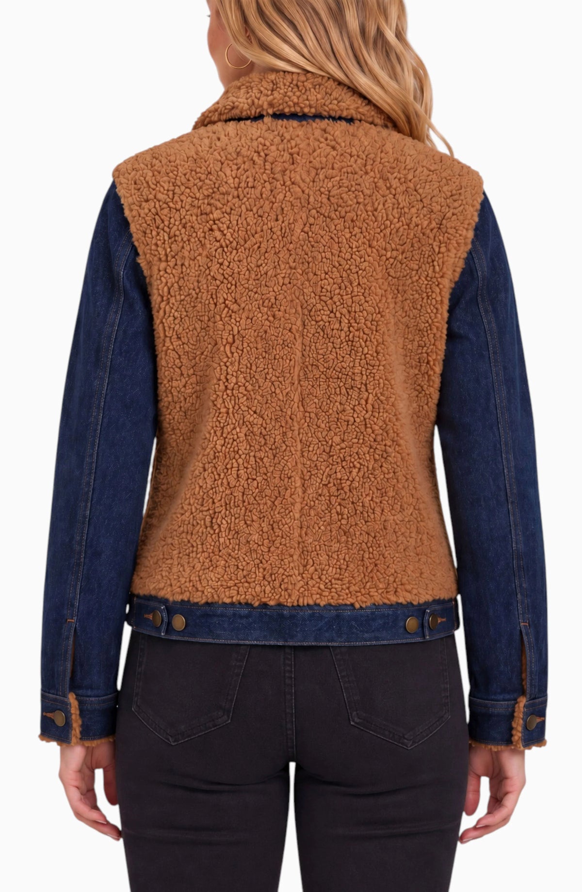 Liverpool - Sherpa Denim Jacket - Denim - 1D57
