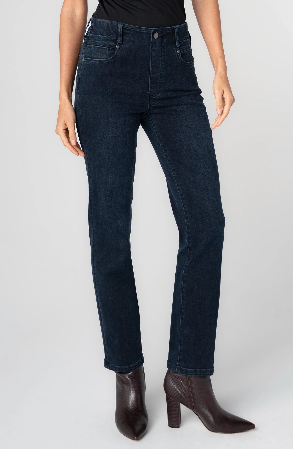 Liverpool - Gia Glider Pull-On Jean - Dark Denim - 2401