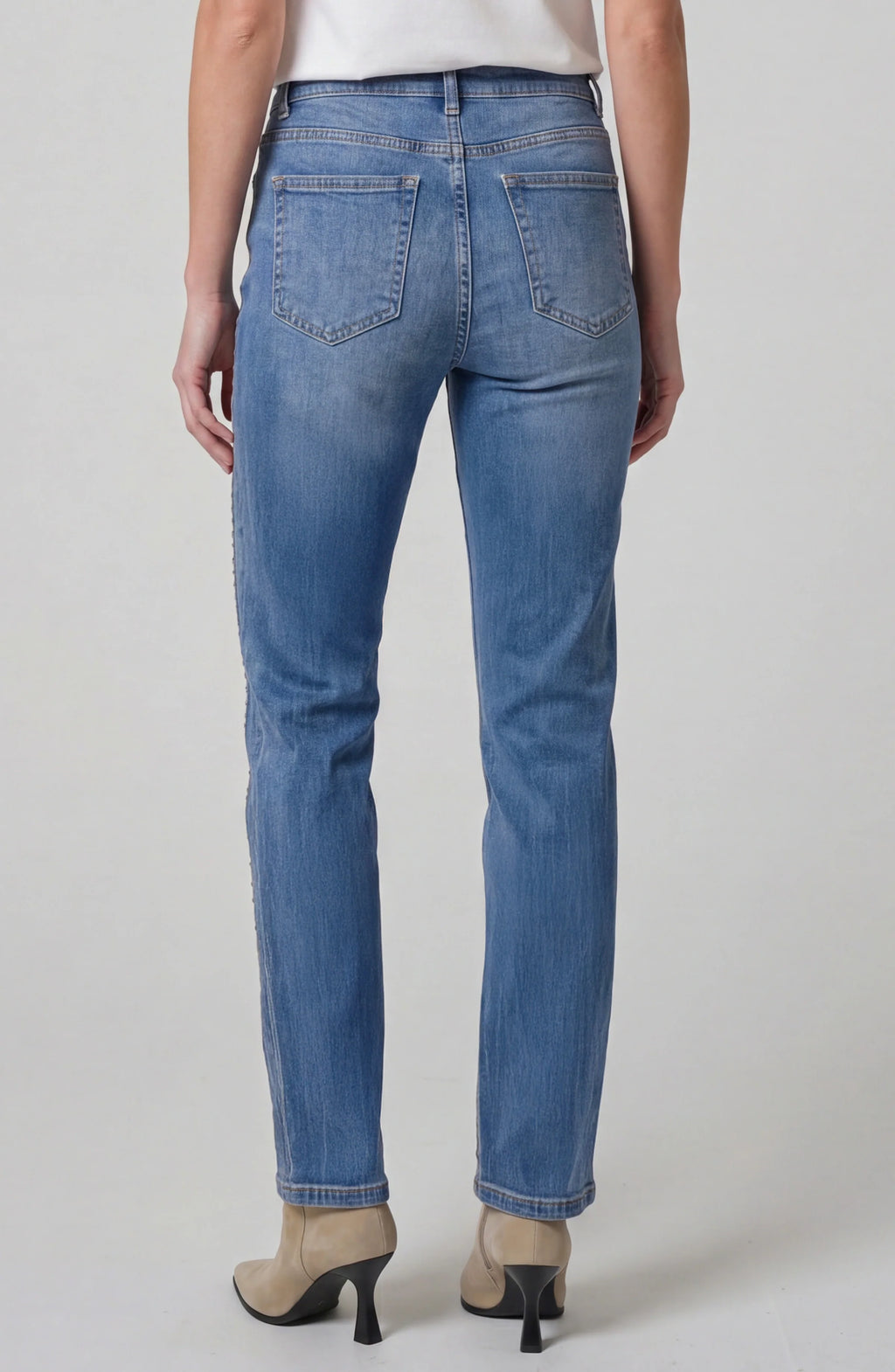 Liverpool - Kennedy Straight W/ Vertical Seaming Jean - Denim - 3151
