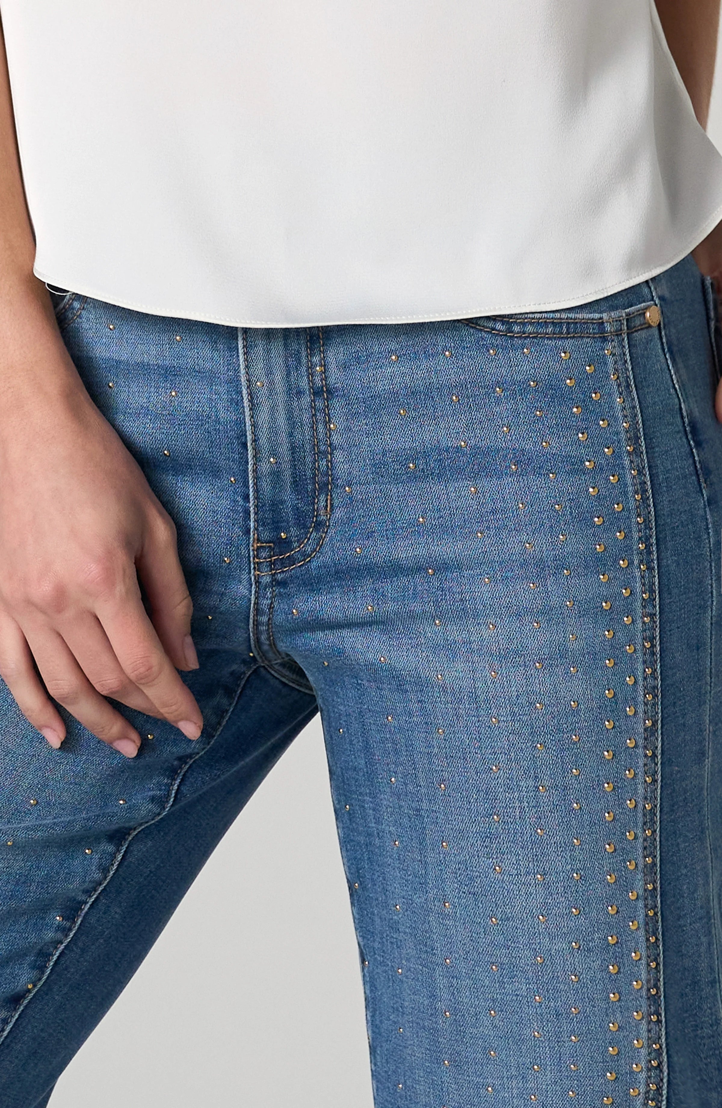 Liverpool - Kennedy Straight W/ Vertical Seaming Jean - Denim - 3151