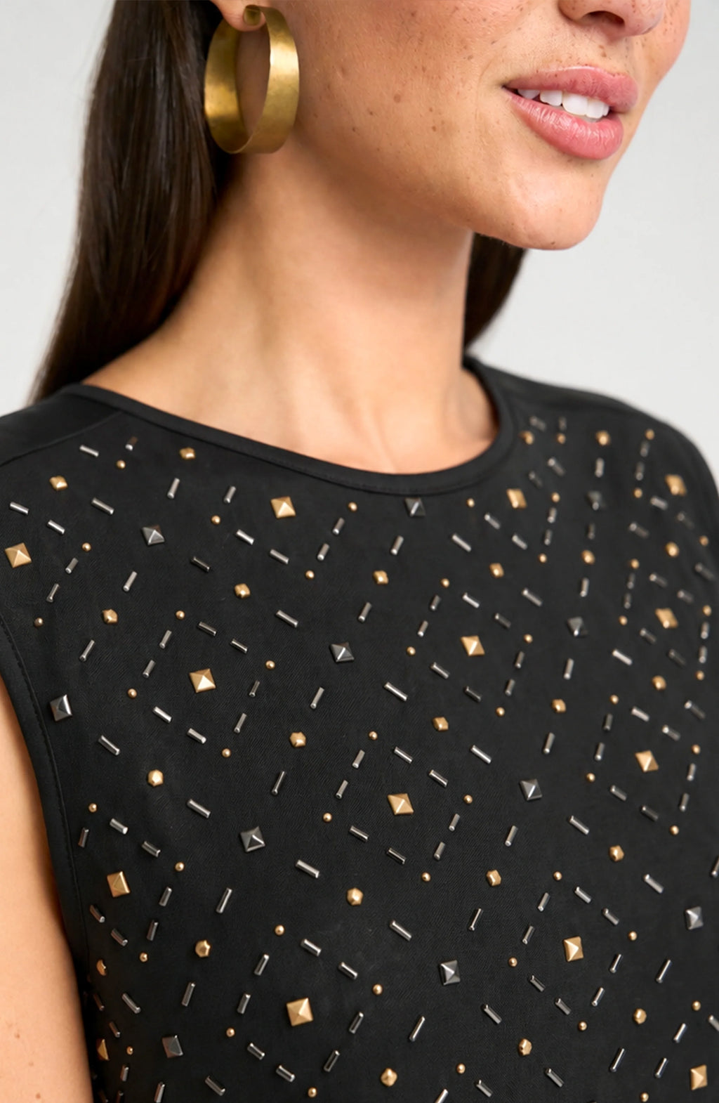 Liverpool - Embellished Tank - Black - 8M60