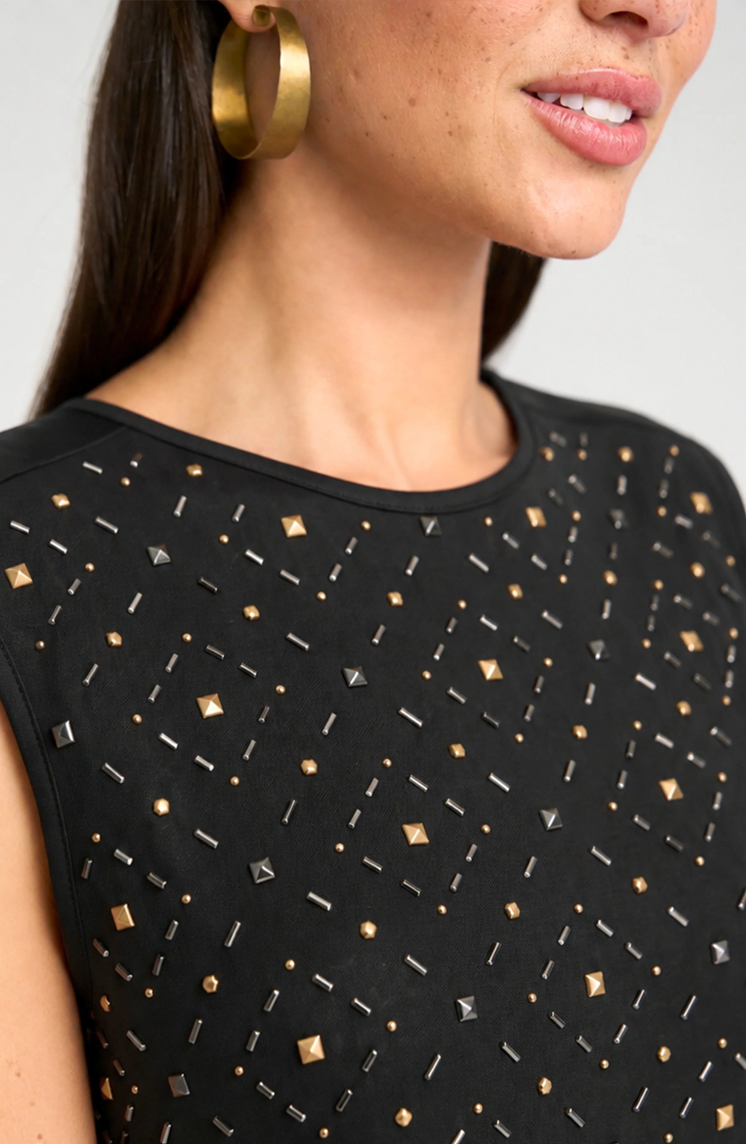 Liverpool - Embellished Tank - Black - 8M60