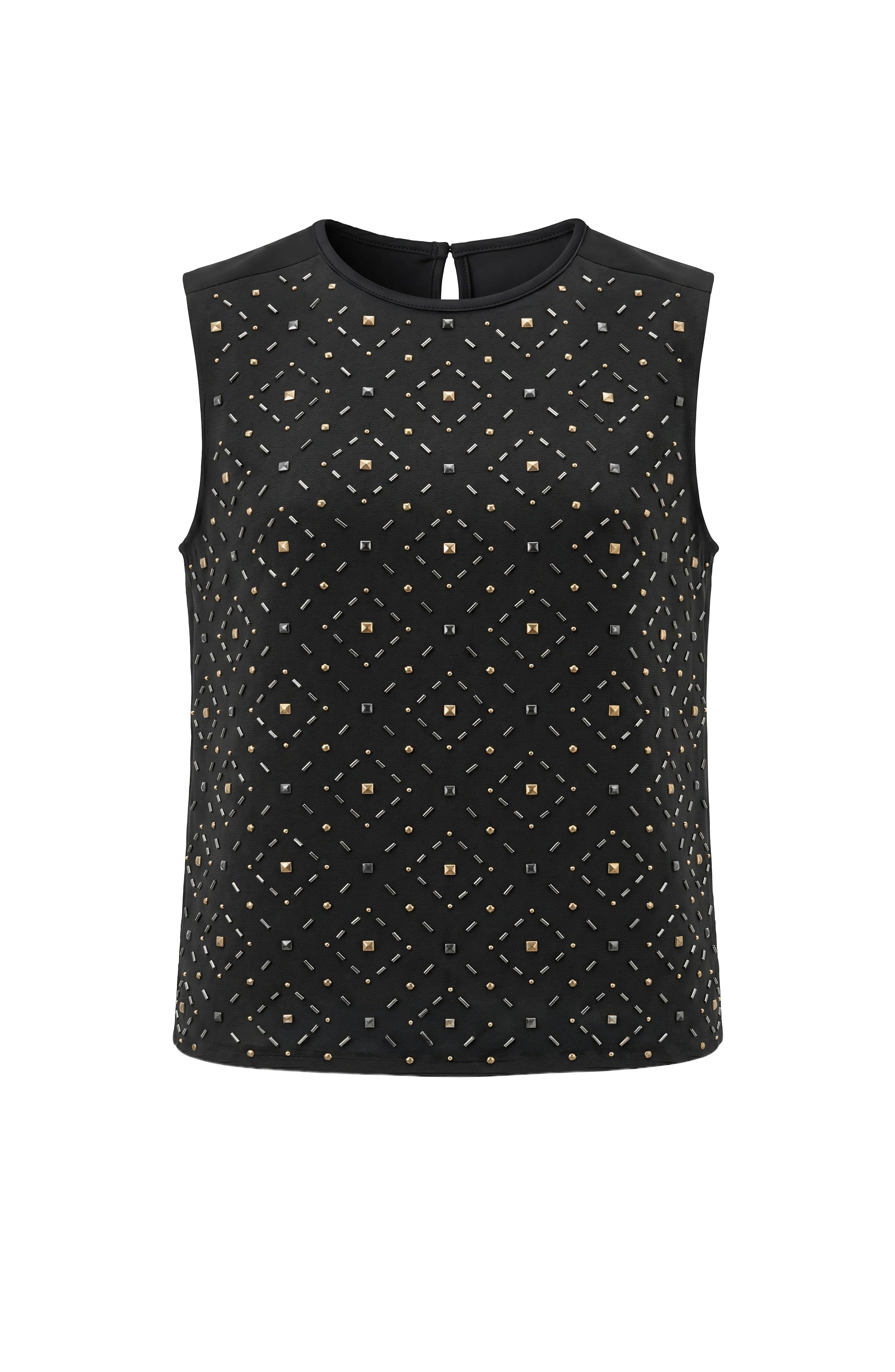 Liverpool - Embellished Tank - Black - 8M60