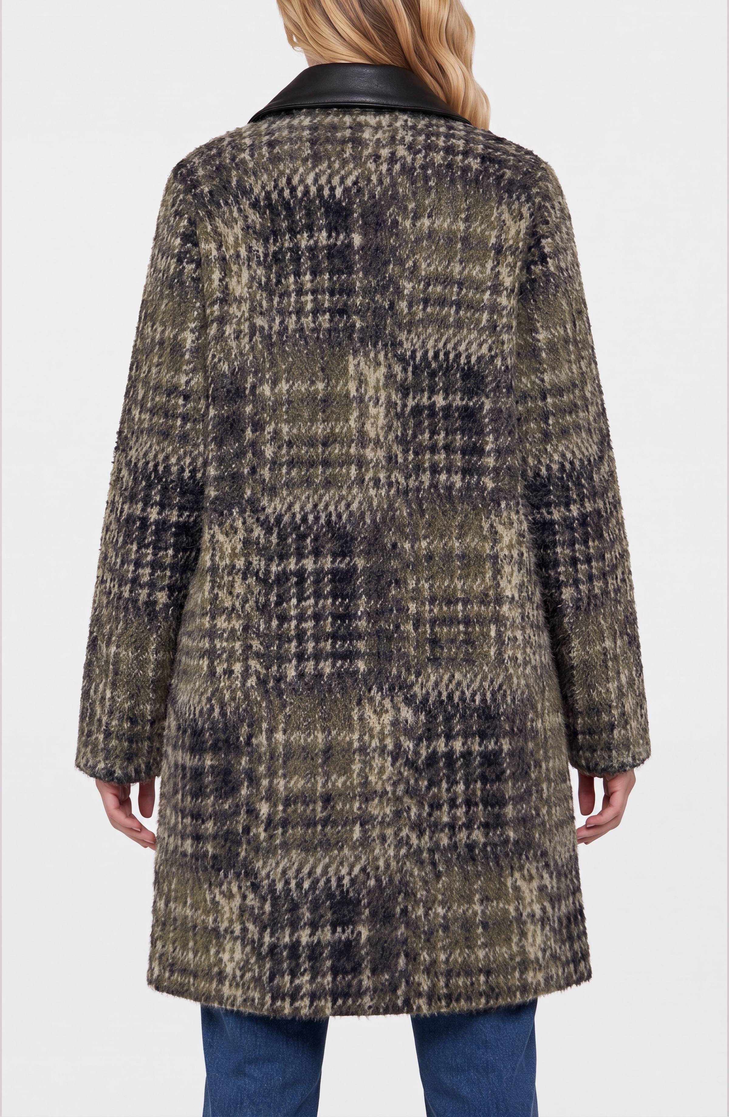 Liverpool - Long Sleeve Open Duster - Olive/Black - C017