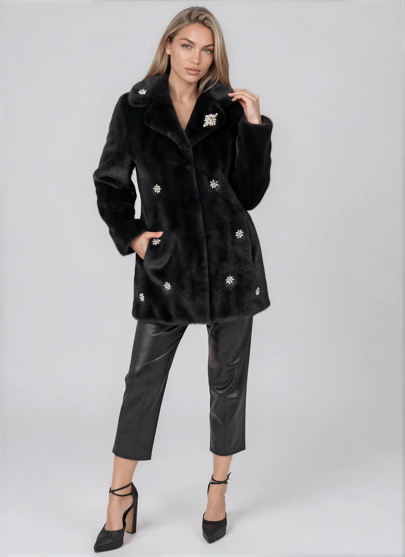 Love Token - Elsa Coat - Midnight - 181