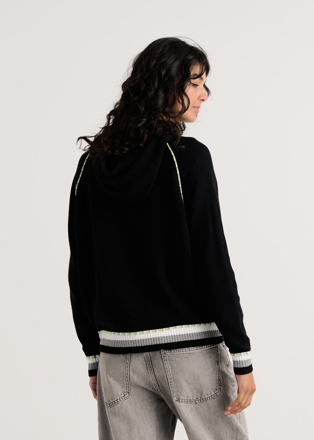 Zaket & Plover - Zip Up Hoodie - Black - 8507