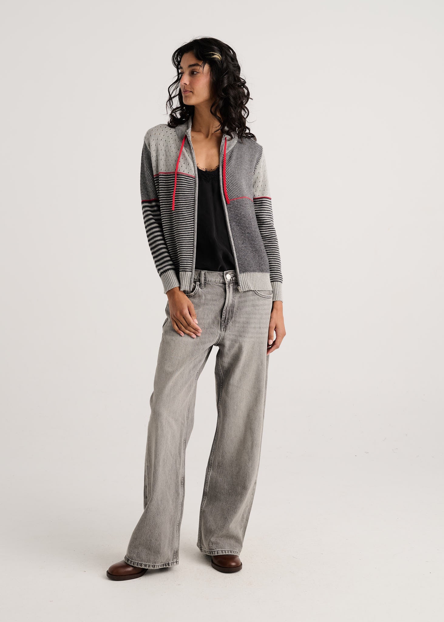 Zaket & Plover - Zip Cardi - Marl - 8524