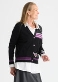Zaket & Plover - Hearts Cardi - Black - 8526