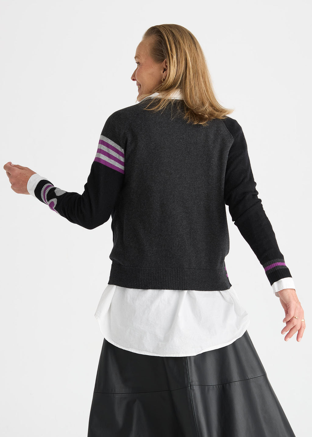 Zaket & Plover - Hearts Cardi - Black - 8526