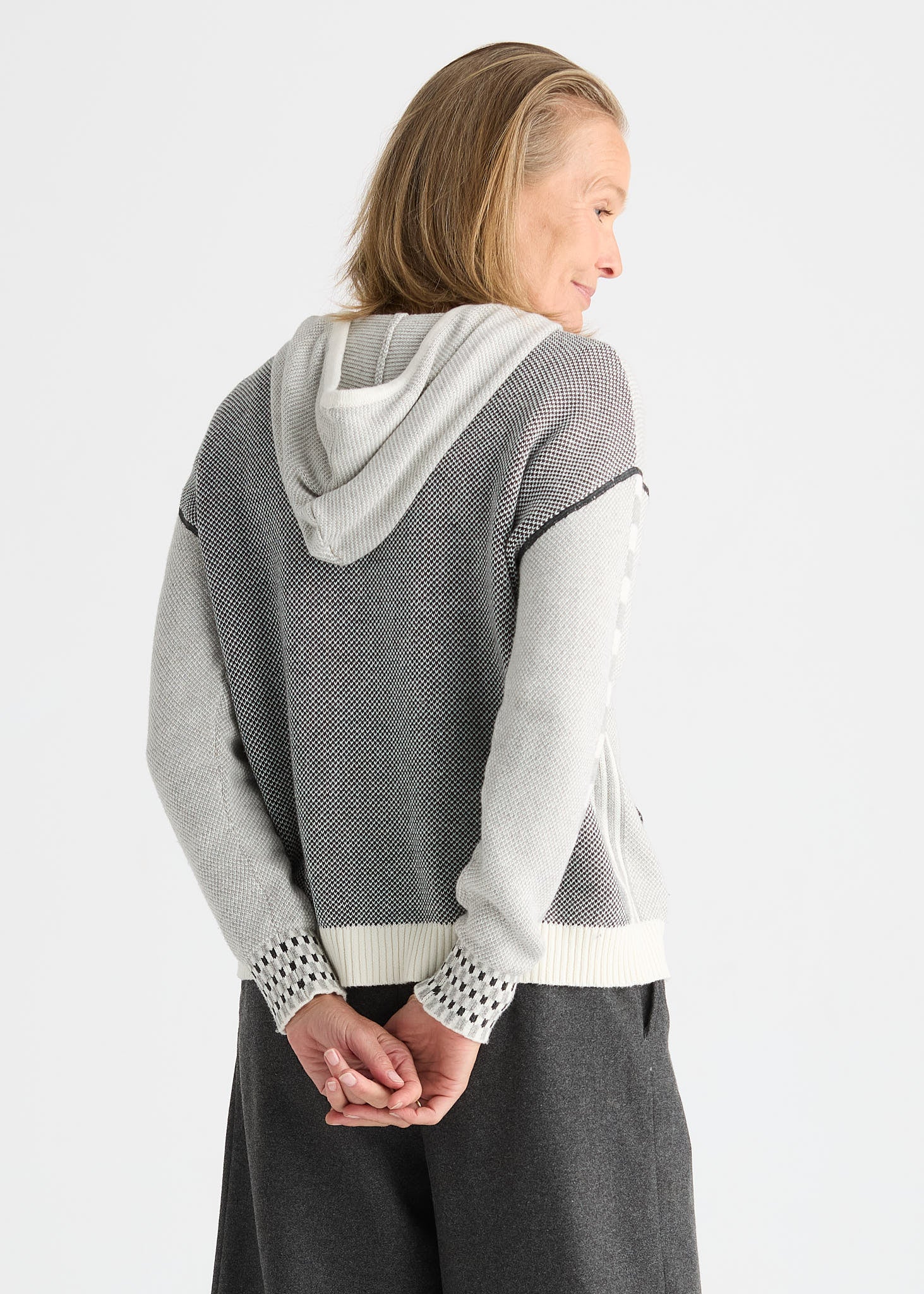 Zaket & Plover - Birdseye Hoodie - Snow - 8532
