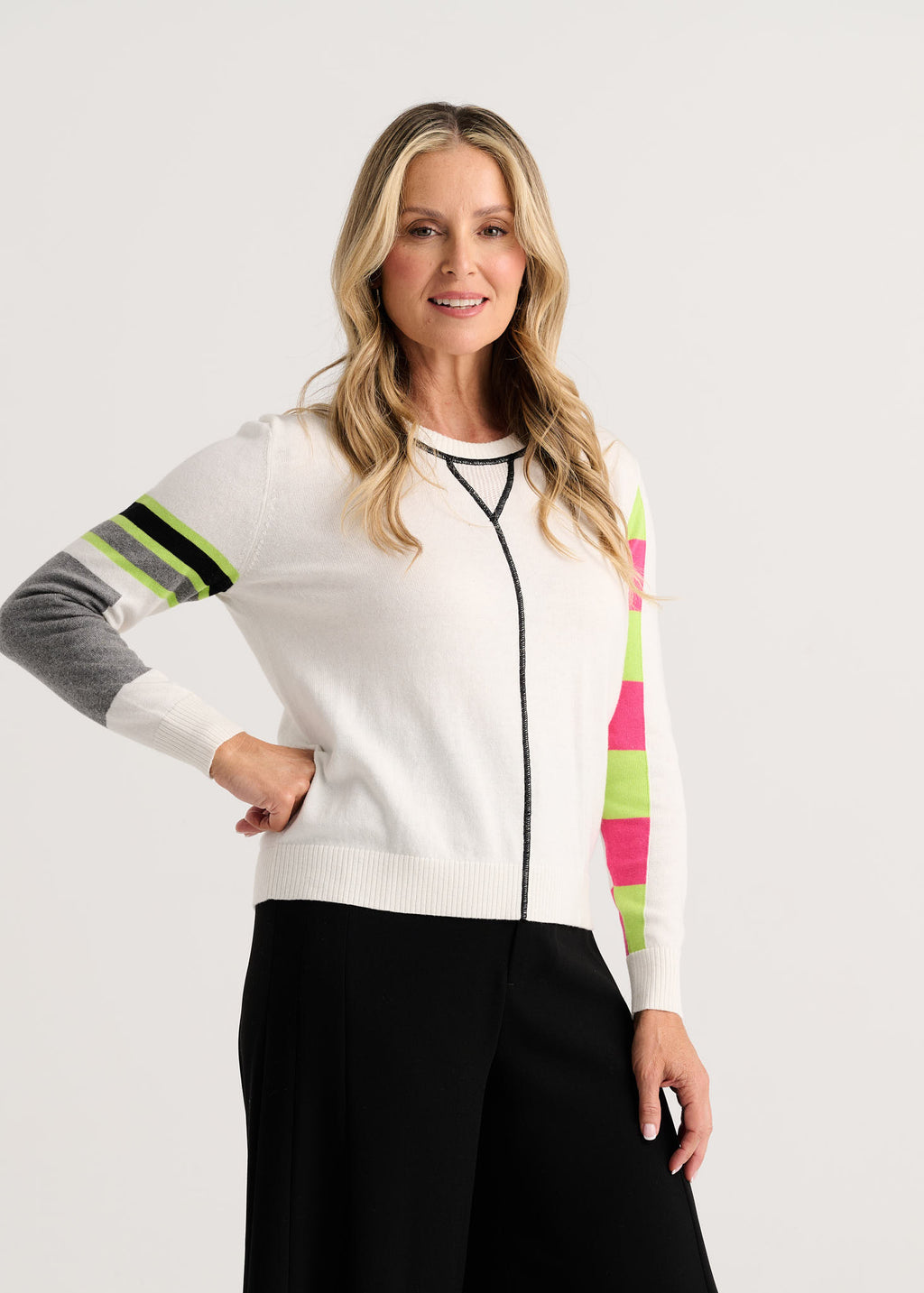 Zaket & Plover - Weekend Sweater - White - 8550