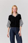 J Society - Gingham 2-Fer - 24093 - Black