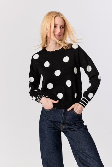 J Society - Dot Crew - 24068 - Black / Beige