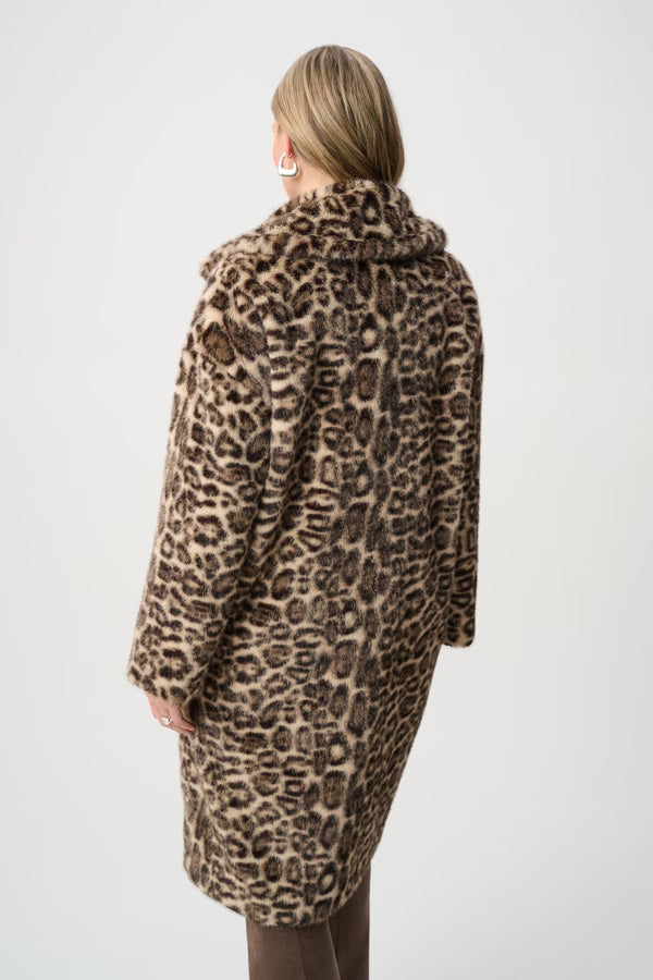 Joseph Ribkoff Leopard Faux Fur Coat - 263919