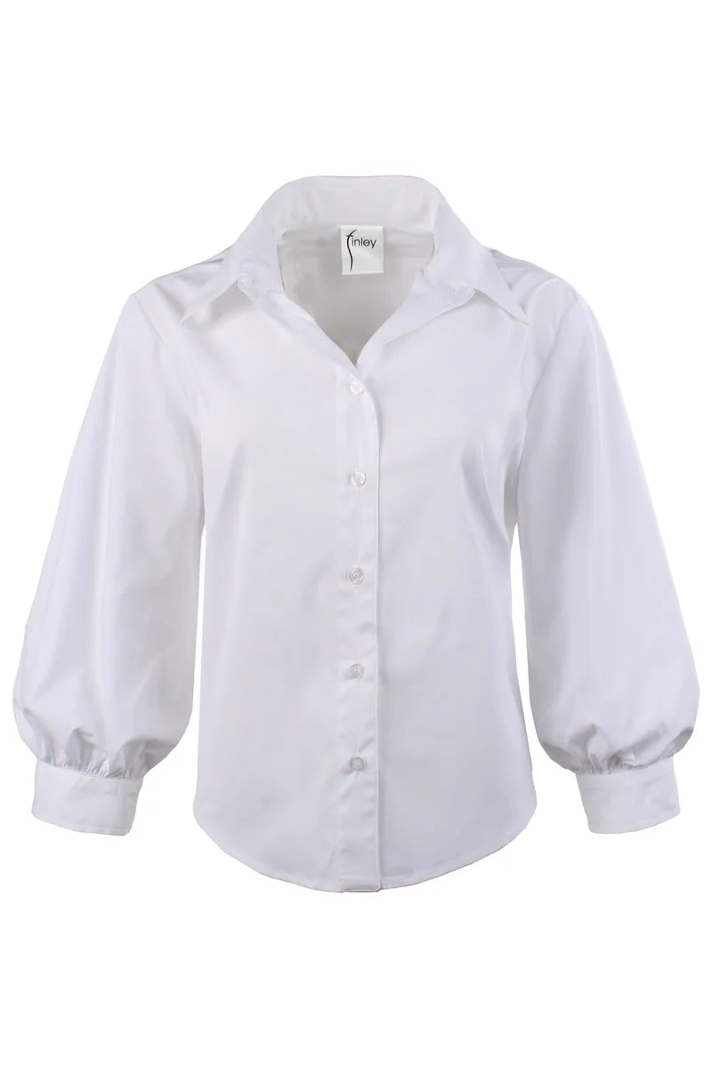 Finley Shirts - Cora 3/4 Sleeve - White - 3776115