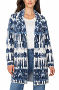 Liverpool - Long Sleeve Open Duster - Navy/White - C002